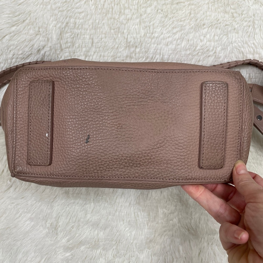 All Saints Leather Kita‎ Crossbody Bag Purse Beige Taupe - Picture 6 of 16
